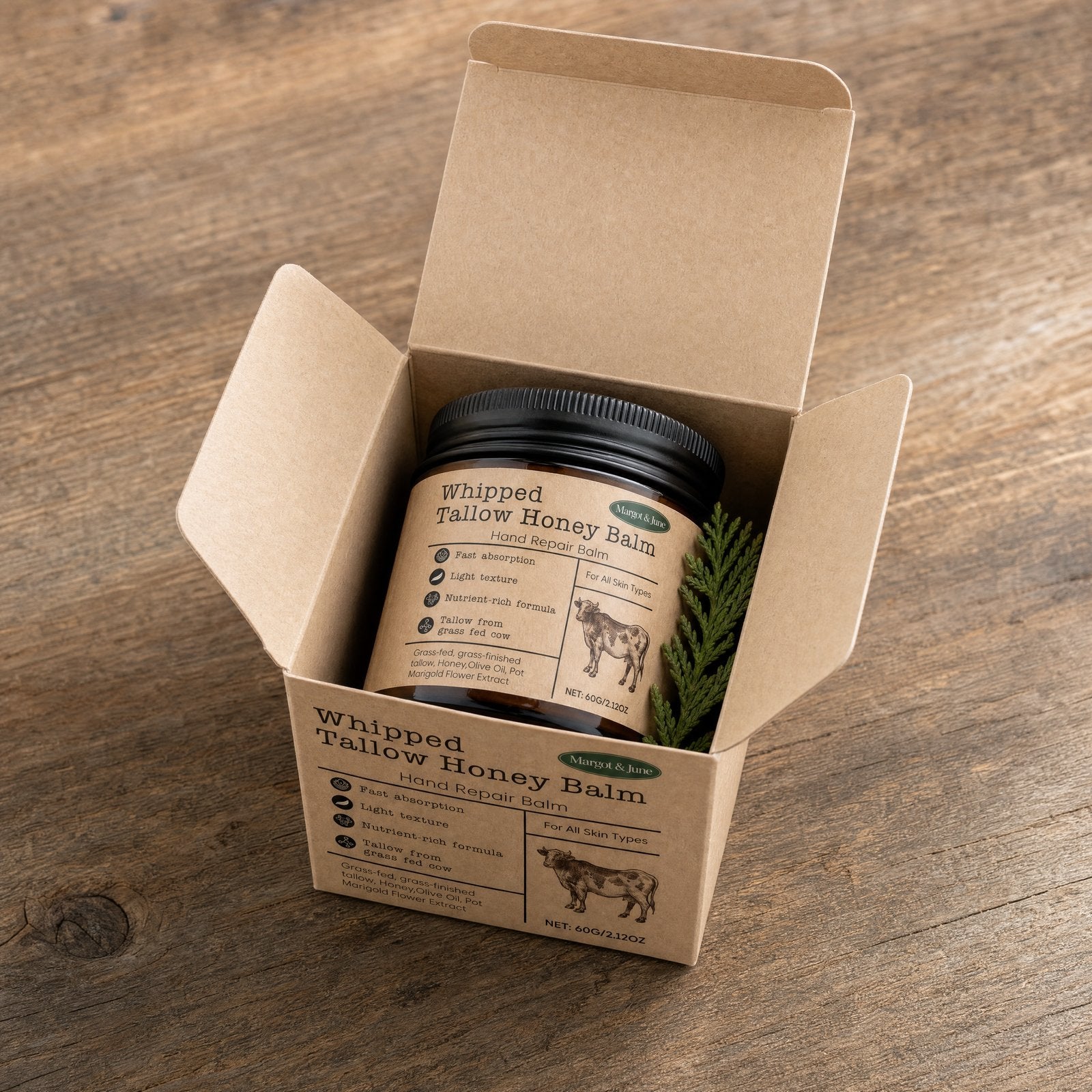 Open kraft box